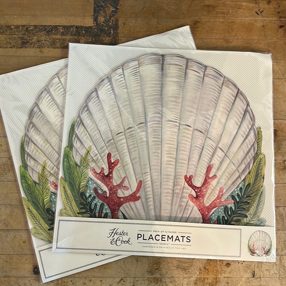Brand NEW!!! Hester and Cook 2 packs of 12 placemats